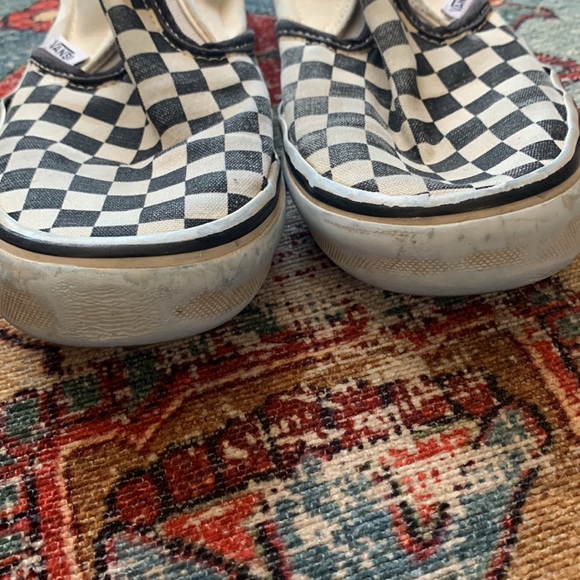 Vans Black and White Checkered Shoes U.S Size 3 Kids - Picture 7 of 7